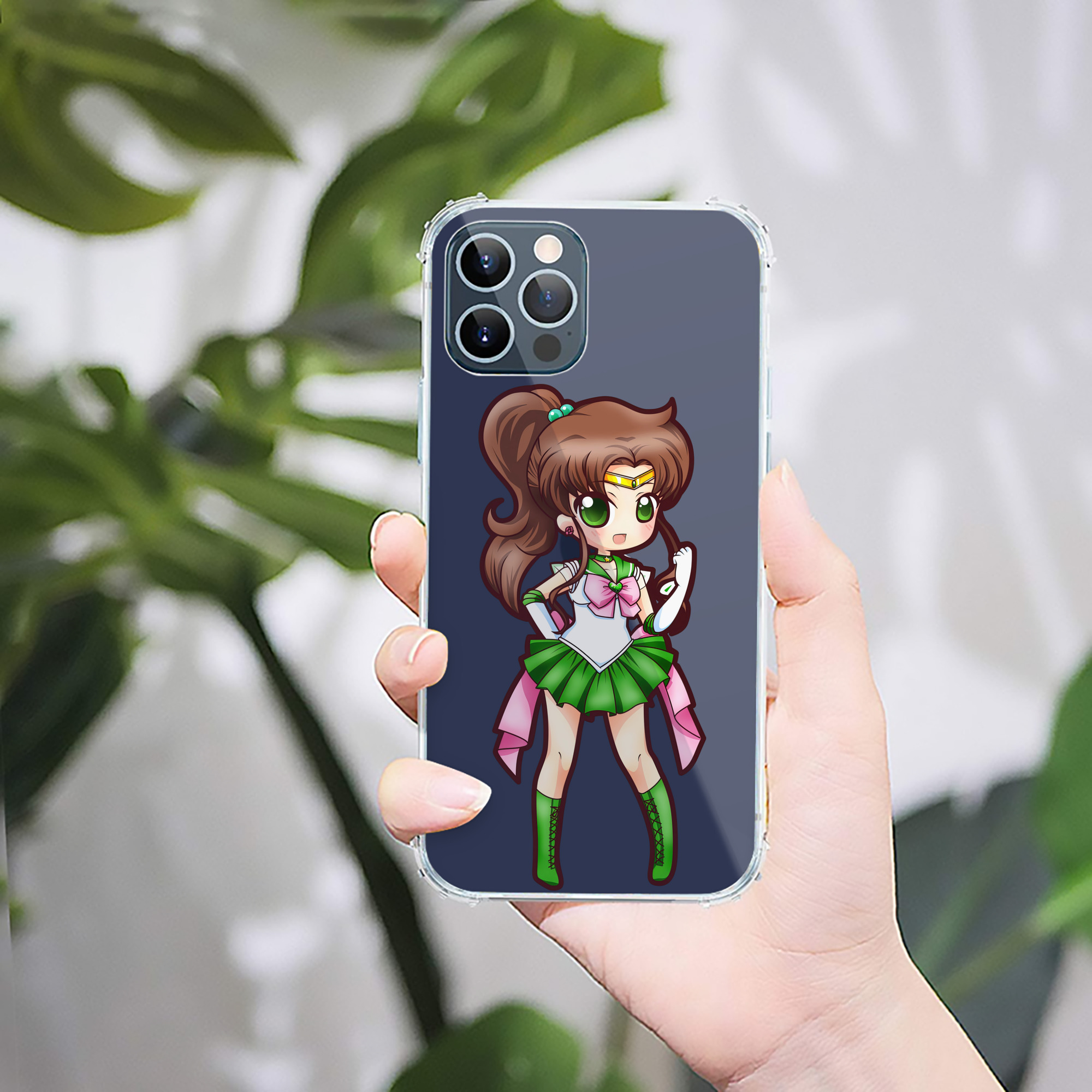 （画像用） 美少女戦士セーラームーン 木野 まこと きの まこと Sailor Moon Kino Makoto （セーラージュピター；Sailor Jupiter） 【iPhone 12シリーズ対応】透明スマホケース（クリアソフトケース）